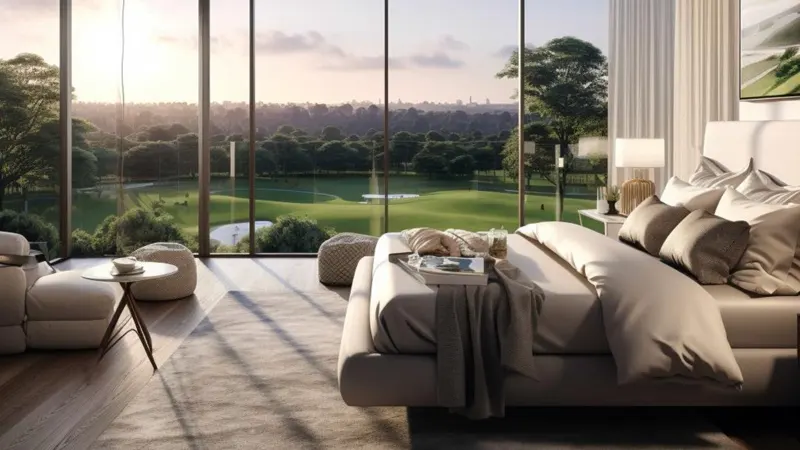 Master Bedroom-Golf Greens